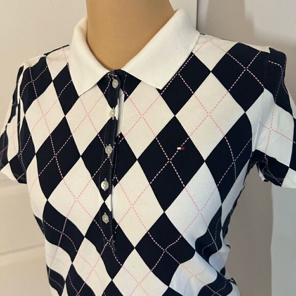 Tommy Hilfiger Plaid Polo Short Sleeve Shirt - Picture 2 of 6